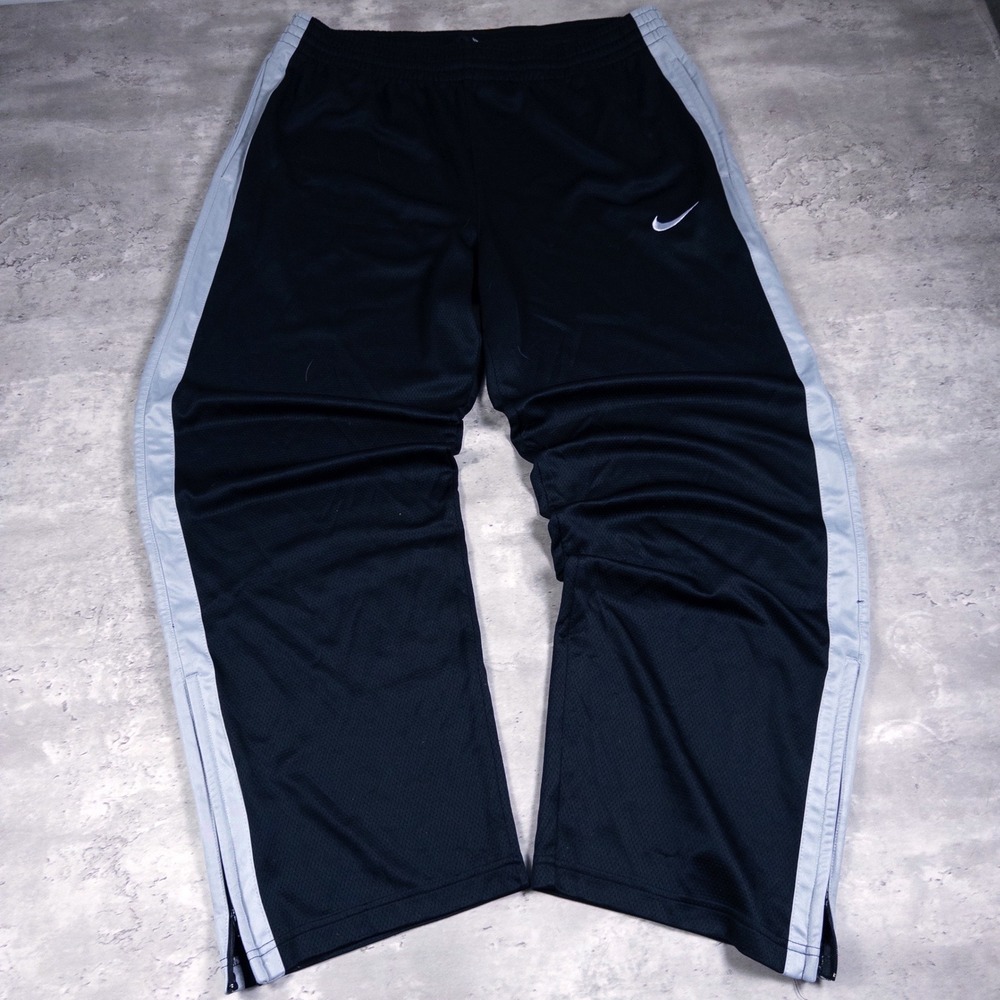 y2k nike track pants baggy striped mens large